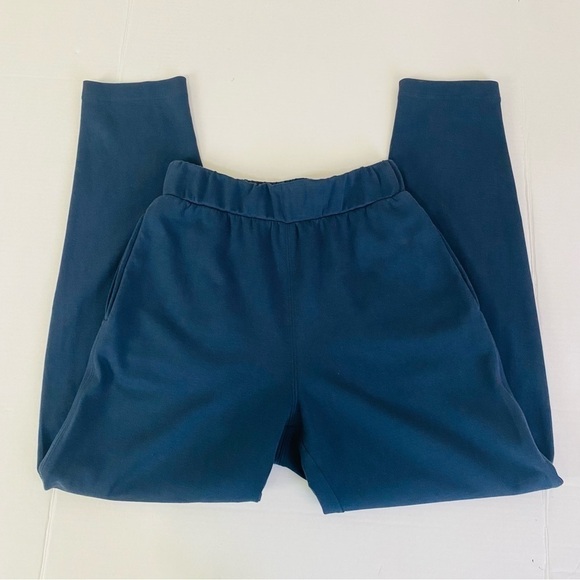 Max Mara Leisure Pesca Stretch Pull On Navy Trousers Size S - Picture 5 of 10